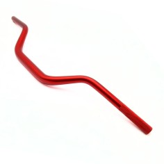Guidon 28.6 mm cintré semi haut renforcée PROMOTOR rouge dirt bike / pit bike / moto / quad