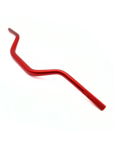 Guidon 28.6 mm cintré semi haut renforcée PROMOTOR rouge dirt bike / pit bike / moto / quad