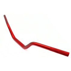 Guidon 28.6 mm cintré semi haut renforcée PROMOTOR rouge dirt bike / pit bike / moto / quad