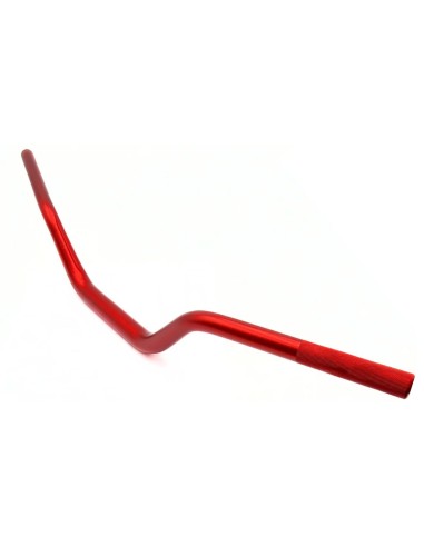 Guidon 28.6 mm cintré semi haut renforcée PROMOTOR rouge dirt bike / pit bike / moto / quad