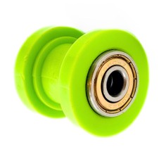 ROULETTE DE CHAINE 8 MM VERT DIRT BIKE TEFLON GUIDÉ