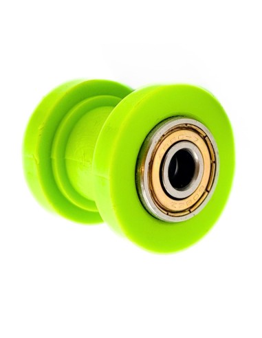 ROULETTE DE CHAINE 8 MM VERT DIRT BIKE TEFLON GUIDÉ