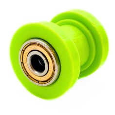 ROULETTE DE CHAINE 8 MM VERT DIRT BIKE TEFLON GUIDÉ