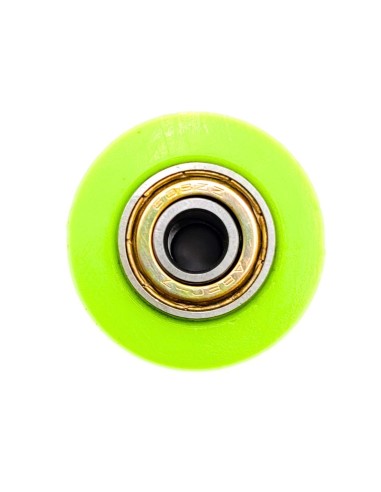 ROULETTE DE CHAINE 8 MM VERT DIRT BIKE TEFLON GUIDÉ