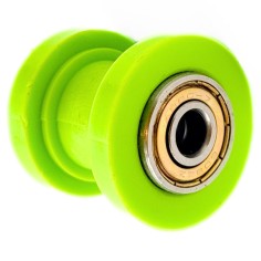 ROULETTE DE CHAINE 8 MM VERT DIRT BIKE TEFLON GUIDÉ