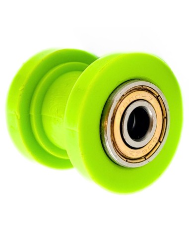 ROULETTE DE CHAINE 8 MM VERT DIRT BIKE TEFLON GUIDÉ