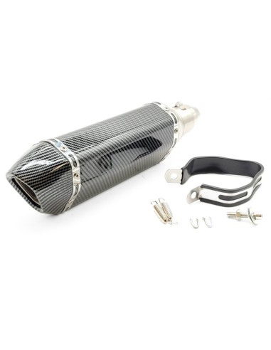 Silencieux échappement PROTORK CARBONE Dirt bike / Scooter / Moto / Quad