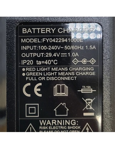 Chargeur de Draisienne électrique APOLLO / SEDNA 12 / 16 pouces