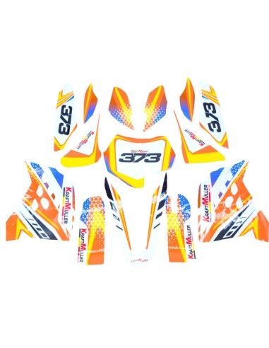 KIT DÉCO ORANGE ITALJET MX50 / NRG / KRAFTMULLER 50 CC 9 CV