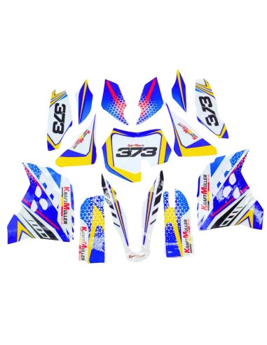 Kit déco bleu ITALJET MX50 / NRG / KRAFTMULLER 50 cc 9 cv