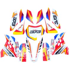 Kit déco rouge ITALJET MX50 / NRG / KRAFTMULLER 50 cc 9 cv