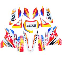 Kit déco rouge ITALJET MX50 / NRG / KRAFTMULLER 50 cc 9 cv