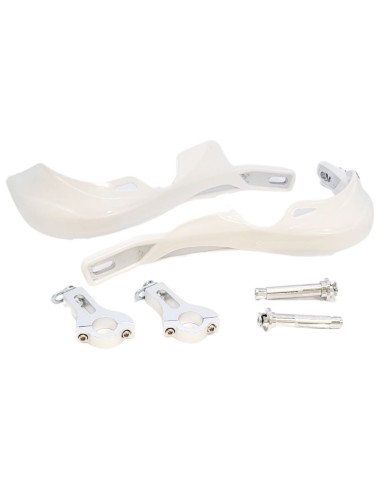 Protège mains YCF BLANC Aluminium 22 mm RACING