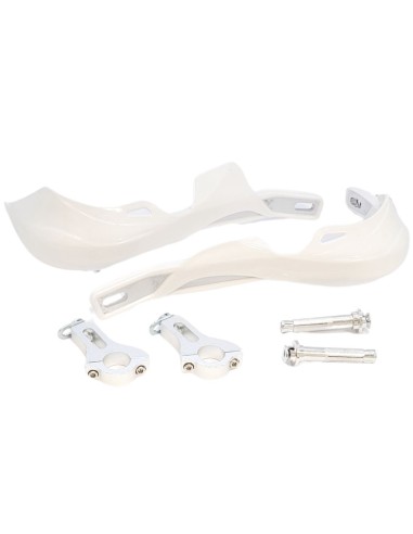 Protège mains YCF BLANC Aluminium 22 mm RACING