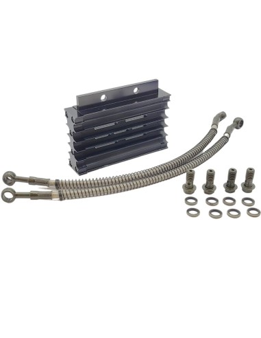 Radiateur d’huile alu CNC durite 460 mm dirt bike / pit bike