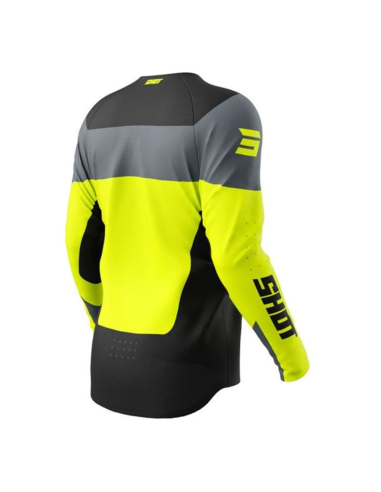 Maillot Draw Kid League Neon Yellow