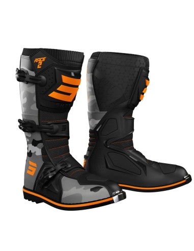 Bottes Shot Race 2 "Camo neon orange" ADULTES