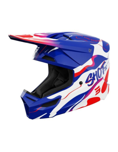 Casque Furious Kid Beast SHOT Blue Red / Glossy