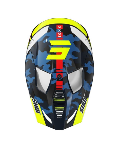 Casque Furious Kid Beast SHOT Blue Red / Glossy