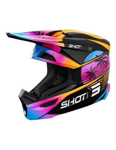 Casque Furious Kid Miami SHOT Orange / Glossy