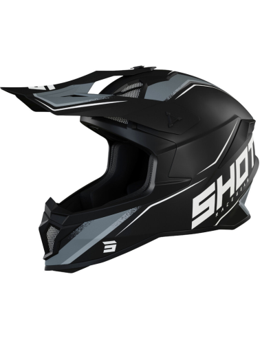 Casque Lite Prism SHOT Black White / Matt