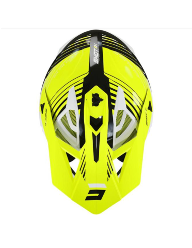 Casque Lite Fury SHOT Black Neon Yellow White / Glossy