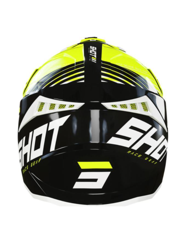 Casque Lite Fury SHOT Black Neon Yellow White / Glossy