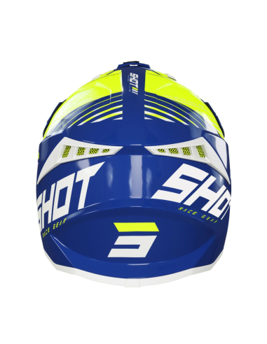 Casque Lite Fury SHOT Navy Neon Yellow / Glossy