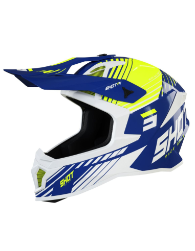 Casque Lite Fury SHOT Navy Neon Yellow / Glossy