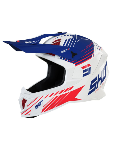 Casque Lite Fury SHOT Navy Red / Glossy