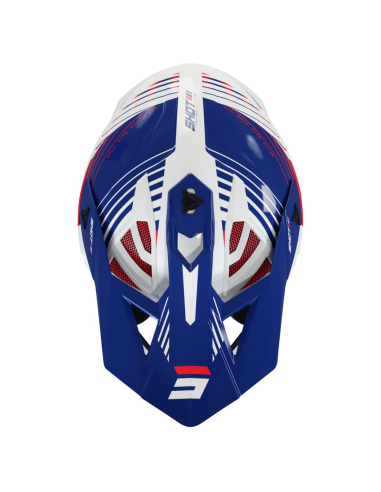 Casque Lite Fury SHOT Navy Red / Glossy