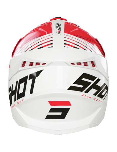 Casque Fury SHOT White Red / Glossy