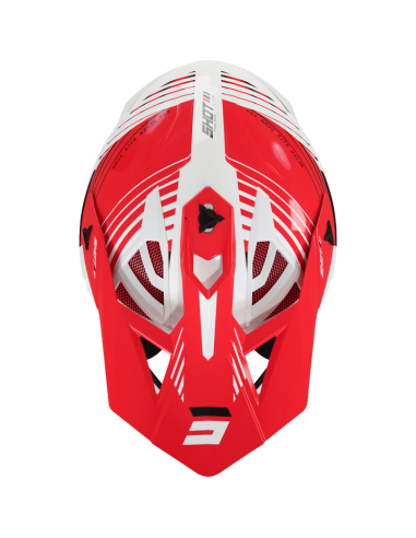 Casque Fury SHOT White Red / Glossy