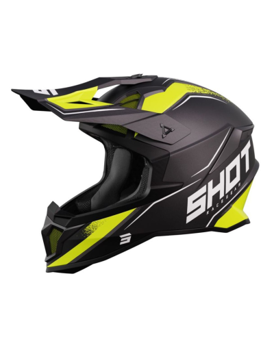 Casque Lite Prism SHOT Black Neon Yellow / Matt