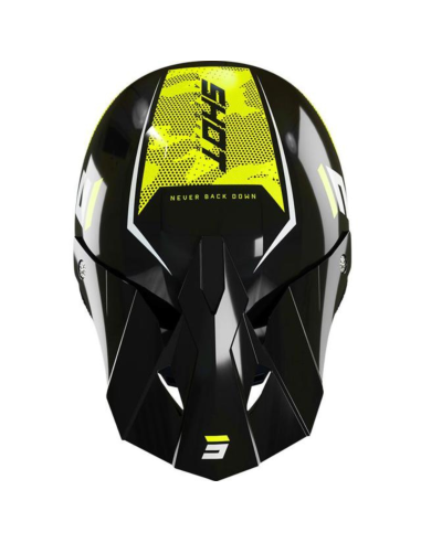 Casque Furious Camo Prism SHOT Neon Yellow / Glossy