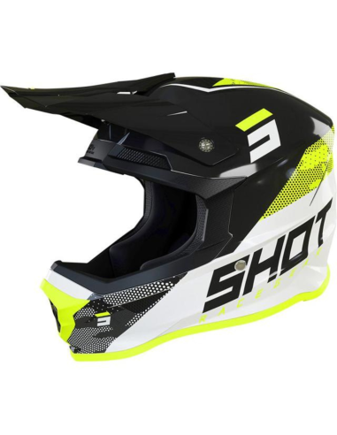 Casque Furious Camo Prism SHOT Neon Yellow / Glossy