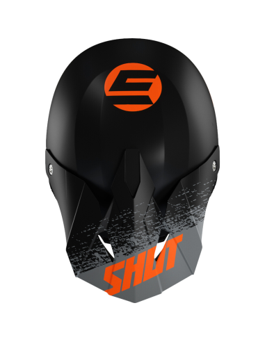 Casque Furious Roll SHOT Black Orange / Matt