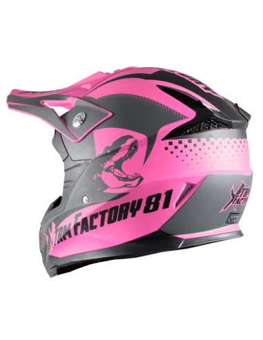 Casque enfant cross XTRM Factory ROSE - PitRacing