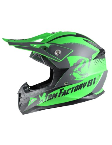 Casque enfant cross XTRM Factory VERT - PitRacing