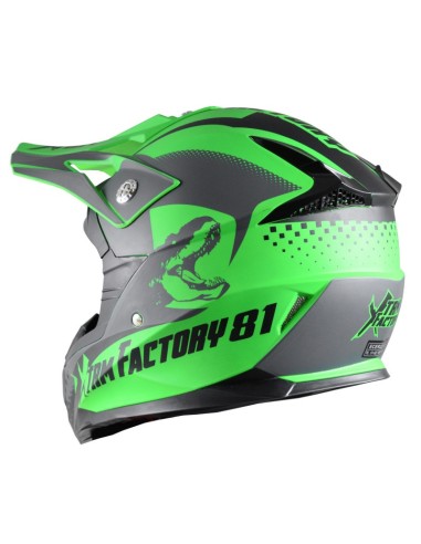 Casque enfant cross XTRM Factory VERT - PitRacing