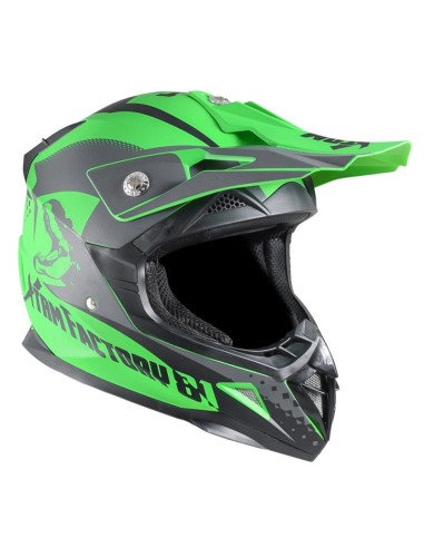 Casque enfant cross XTRM Factory VERT - PitRacing