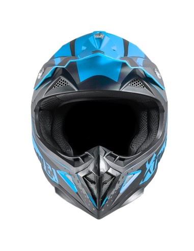 Casque enfant cross XTRM Factory BLEU - PitRacing
