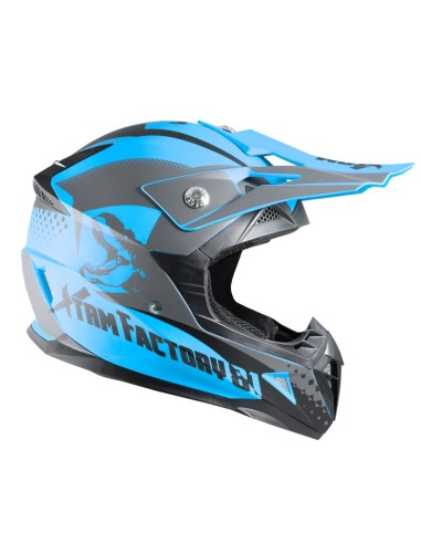 Casque enfant cross XTRM Factory BLEU - PitRacing