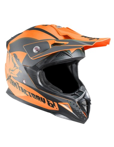 Casque enfant cross XTRM Factory ORANGE - PitRacing