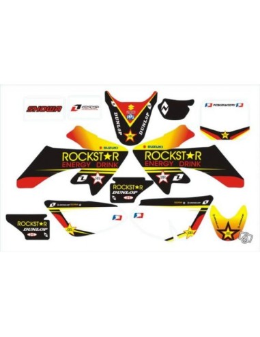 Kit déco + Kit plastique ROCKSTAR CRF-50 - PitRacing