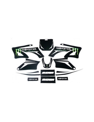 Kit déco + Kit plastique MONSTER TTR90 / orion AGB 27 / Sohoo / 99 - PitRacing