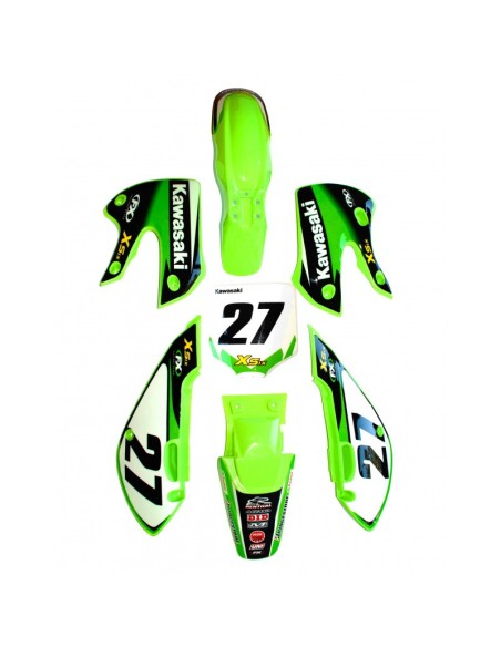 Kit déco + Kit plastique MONSTER KAWASAKI - PitRacing