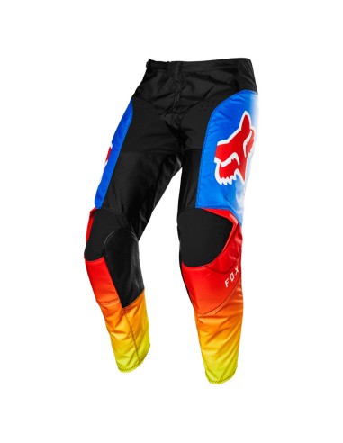 Pantalon Cross Fox Racing 180 Fyce Noir / Bleu / Rouge / Jaune
