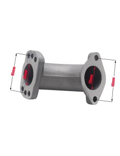 Pipe d'admission 26 mm coudée réglable quad - PitRacing