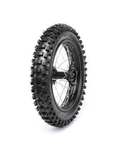 Roue 14" arrière axe 12 mm renforcée complète dirt bike / pit bike - PitRacing